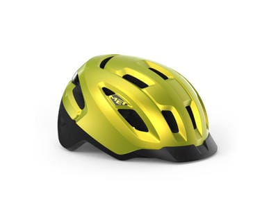 Met Urbex Urban Hjelm med MIPS, Fidlok og integrert baklys Yellow Metallic/Matt Glossy S/M/L - 2099