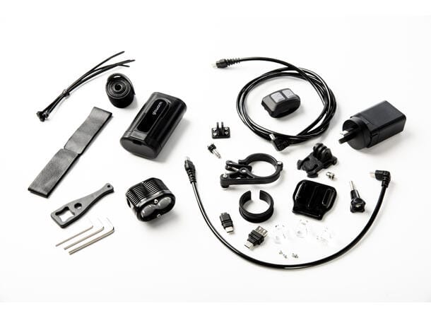 Gloworm X2 Adventure 2000 Multisportlykt 2000 L, remote, OLED 5000mAh - 2999,-