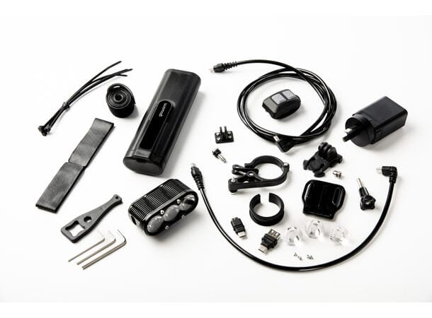 Gloworm XSV 3600 Frontlykt 3600 L, remote, OLED 10000mAh - 3949,-