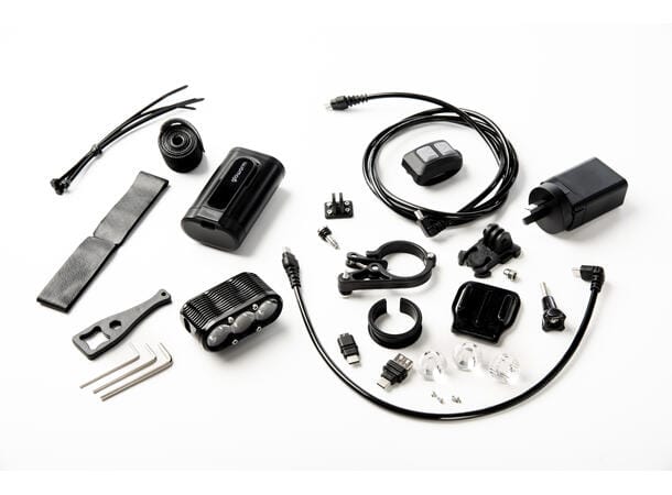 Gloworm XS Adventure 2800 Frontlykt 2800 L, remote, OLED 5000mAh - 3299,-